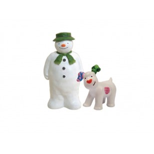 Raymond Briggs Snowman & Snowdog Cake Topper Figures